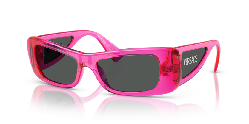  dark grey/fucsia fluo transparent