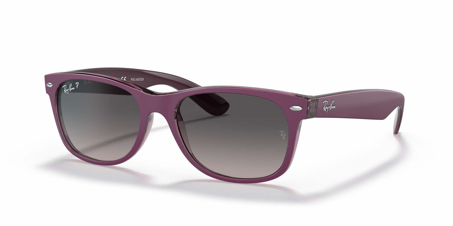  grey gradient polarized lens/violet on transparent violet