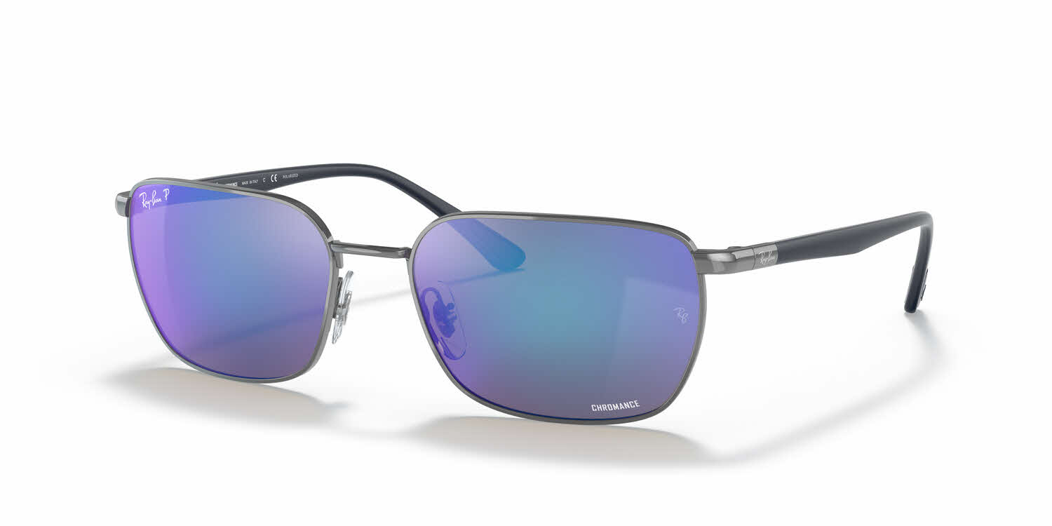  polarized grey mirror blue lens/gunmetal