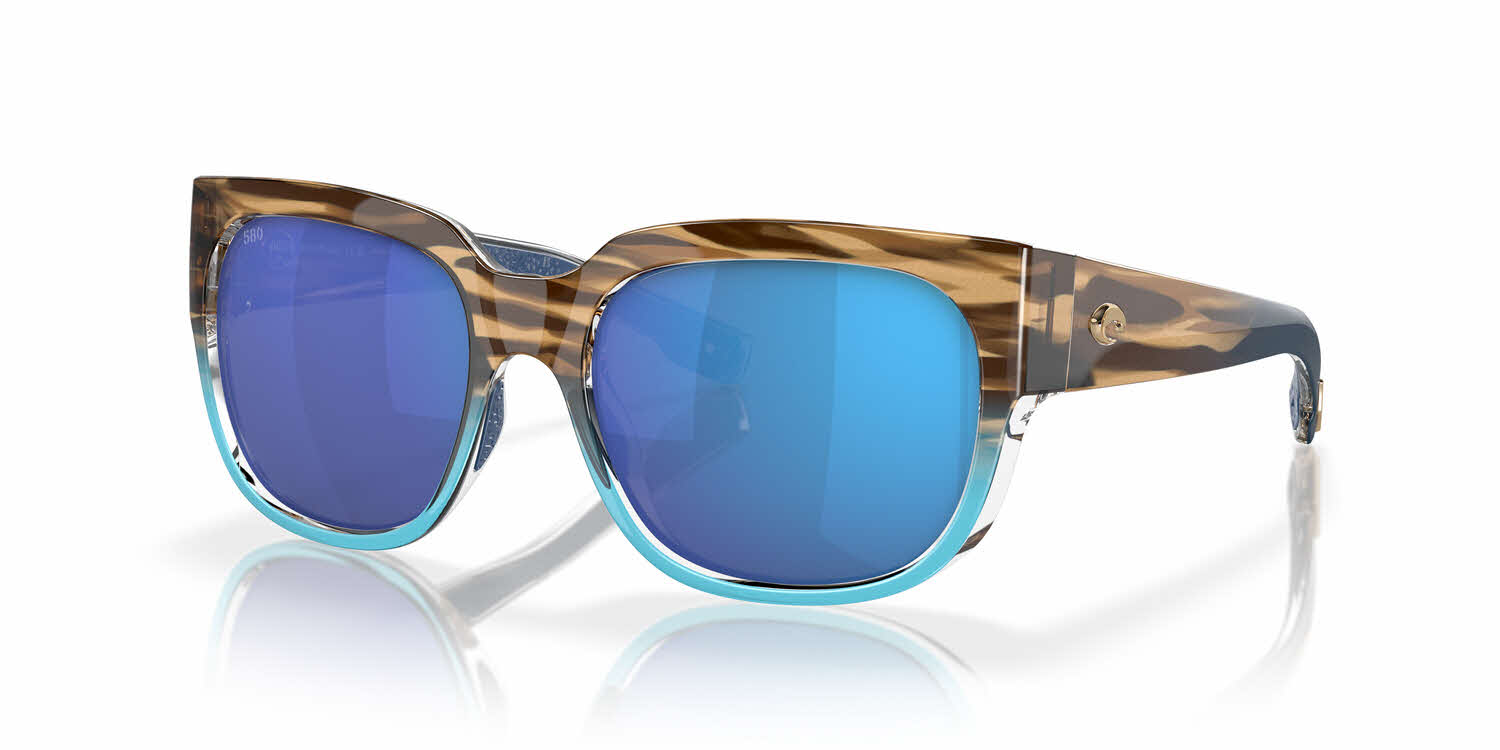  blue mirror 580g lightwave polarized glass/shiny wahoo