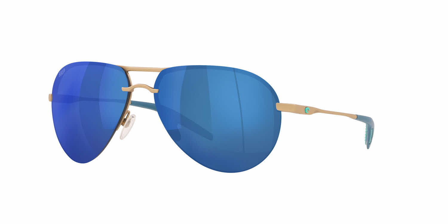  blue mirror 580p polarized polycarbonate/matte champagne deep blue turquoise