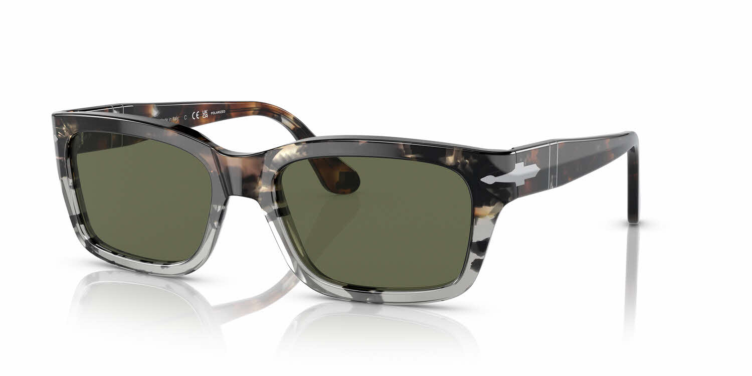  clear lens/brown cut grey tortoise green polarized