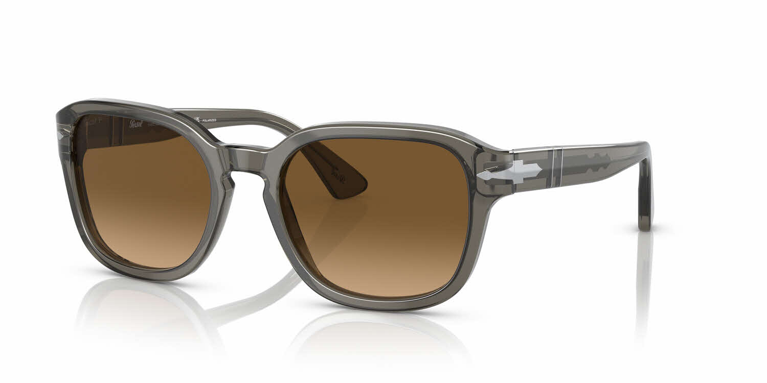  clear lens/grey taupe transparent brown polarized