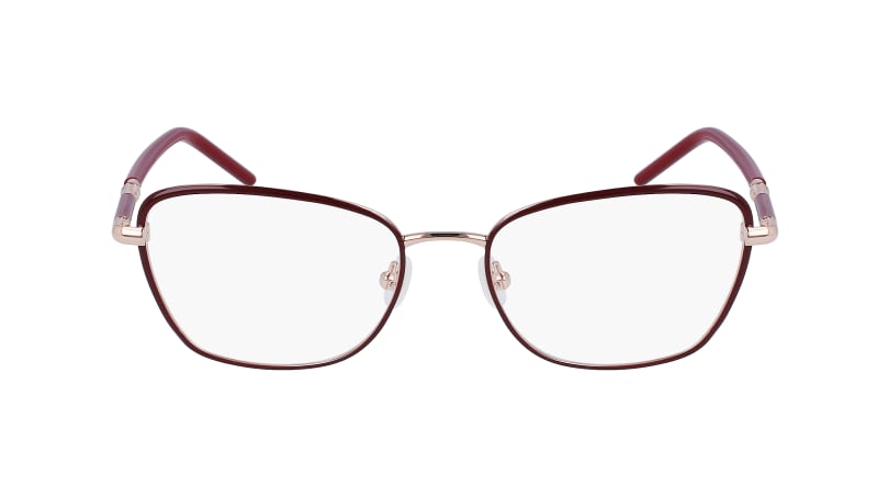  clear lenses/rose gold/burgundy